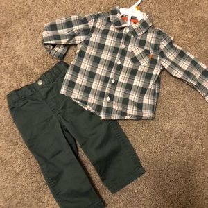 Carters- 18mo Button down/pants